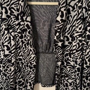 Cato Monochrome Patterned Cardigan